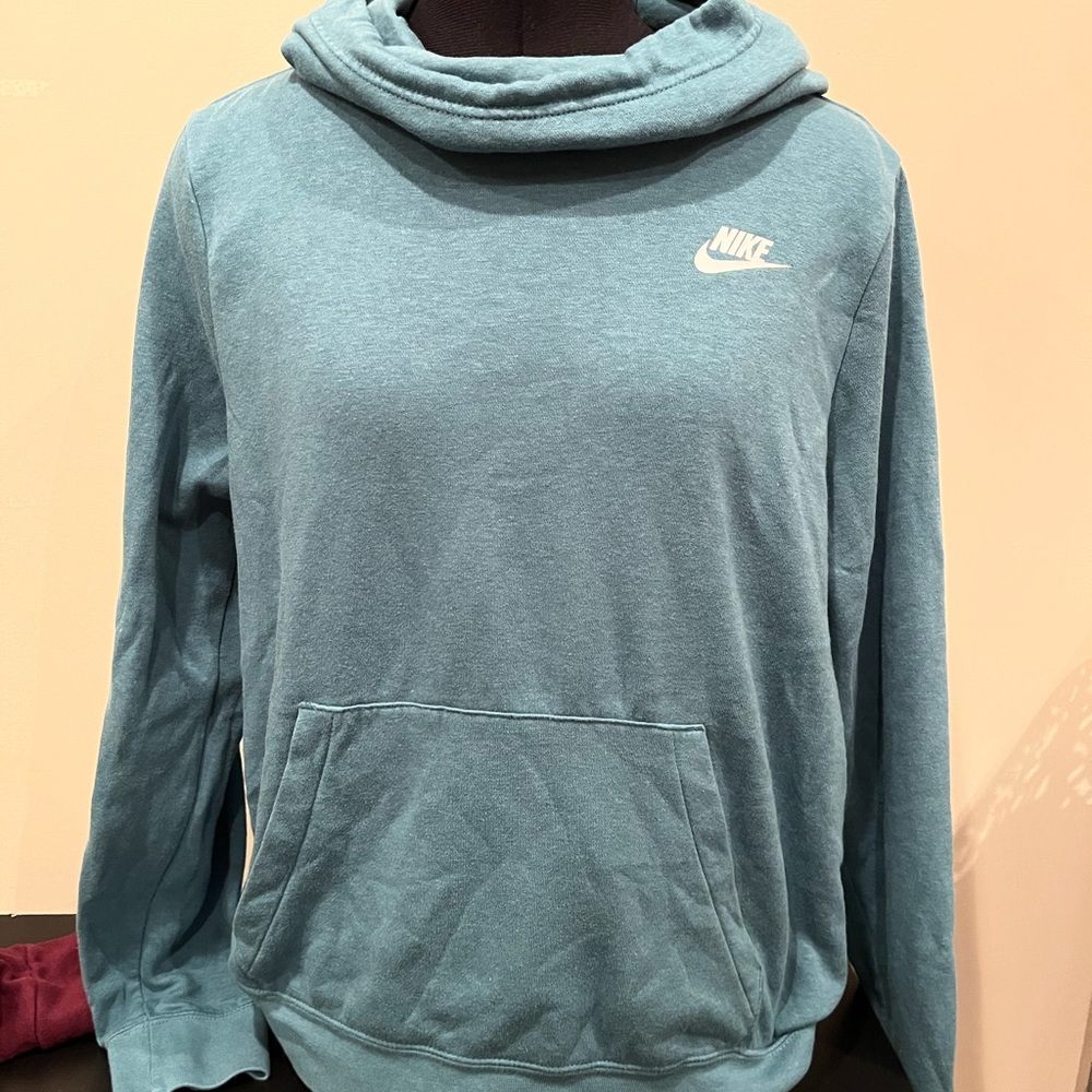 Teal Nike Cowl Neck Hoodie